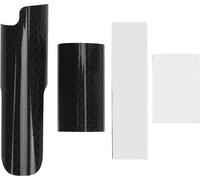 Bike Fourche arrière Autocollant de protection Roue courte longue Protection en fibre de carbone empêchant les rayures Anti -Chafing