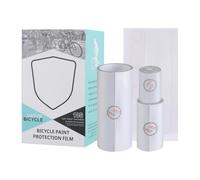 Bike Frame Protection Tape, Bicycle Frame Guard Film, 137grams Clear PVC Wrap for Paint Shielding, Anti Scratch Defense with Self Adhesive Function, Road Gravel Cycling, Transparent Color