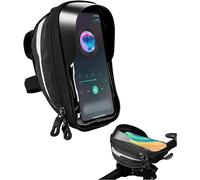 Bike Frame Storage Bag,Bike Phone Mount Bag,Waterproof Bike Phone Case With Touch Screen,Bike Pouch