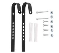 Bike Front Panier Crochet - 2 Pack Réglable Avant Vélo Baskets Crochet | Kit de Support de Montage de Panier en Métal | Kit de Support de Matériel de Montage de Panier en Métal | Double Crochets Vis