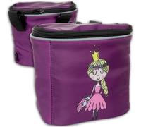 Bike Handlebar Bag For Children's Bike [Removable Lid,Bicycle Bag For Handlebar With Reflectors,Secure Hold Velcro Closure,Inner Pocket] Paula Princess