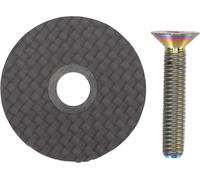 Bike Headset Top Cap fibre de carbone légère 31,8 mm tige de fourche avant avec vis en alliage Ti pour la mise à niveau des vélos de montagne route