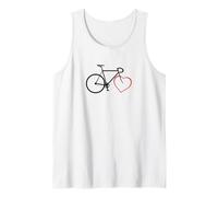 Bike Heart Love Cycliste Cycliste Cycliste Débardeur