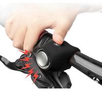 Bike Horn 120 dB électrique étanche 6 modes sonores pour City Road Mountain Kids，Noir