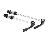 Bike Hub Front and Rear Skewers,1 Pair Mountain Bicycle Bike Drum Quick Release Clip Bolt Lever Skewer Safety Locker,Front and Rear Axle Fit for Road Bike,Mountain Bike (Black)