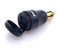 Bike It Hella DIN Plug Powerlet Chargeur PD USB Type C & QC 3.0 Chargeur Adaptateur d'alimentation avec écran LED Compatible avec Moto ATV Street Bike