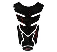 BIKE-label 503125 Protège-réservoir de moto autocollant nid d'abeille Rouge universel