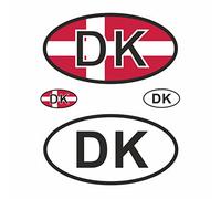 BIKE-label Autocollant 2D Danemark pour plaque d'immatriculation nationale - Pour voiture, moto, porte, camper, X40009
