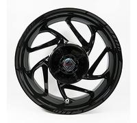 BIKE-label Autocollant pour bord de jante Noir 9 mm GP Style 17" pour voiture et moto X700518VA