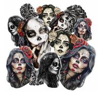 BIKE-label La Catrina X400149VA Lot d'autocollants décoratifs pour voiture, ordinateur portable