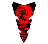 BIKE-label Protège-réservoir 3D pour moto, Autocollants moto, Ninja Rising Sun Rouge X507401VA