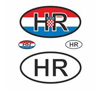 BIKE-label X400024 Autocollant pour plaque d'immatriculation 2D Croatie pour voiture, moto, porte, campeur