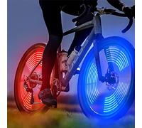 Bike LED Roue Lumières, Lampe à LED Étanche à Néon à Pneus avec 3 Modes Clignotants Spoke Light Rayons De Roue Vélo pour VTT VTC Bicyclette Adultes Et Enfants - Lot De 2