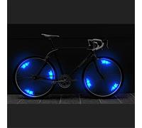 Bike LED Roue Lumières, Lampe à LED Étanche à Néon à Pneus avec 3 Modes Clignotants Spoke Light Rayons De Roue Vélo pour VTT VTC Bicyclette Adultes Et Enfants - Lot De 6 (Blue)