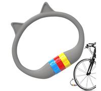 Bike Lock Combination, Cat Ear Silicone Padlock, Anti-Theft Code Lock with Cute Design and Weatherproof Build for Scooter Fence Gate Patio Motorcycle RV Travel Security, Weatherproof Durability