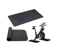 Bike Mat Indoor - Folding Non-Slip Anti Vibration Treadmill Pad Exercise Equipment Floor Protector Mats Home Gym Treadmill Cycles Fitness Indoor