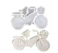 Bike Mold Silicone, Bird on Bike Design Easy Release, Candle Making Mould for Resin, Soap, Wax, Plaster, DIY Crafting, Creative Handmade Mold, Art and Craft Supplies for Home