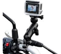 Bike/Motorcycle Mount for GoPro Camera, 360 Degree Universal Rotating Metal Handlebar Mount for GoPro Hero 12 11 10 9 7 6 5 4 Session, DJ Insta Canon Nikon Sony Action Camera