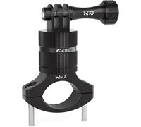 Bike Mount for GoPro, 360 Degree Rotatable Motorcycle Handlebar Mount for Hero 12/11/10/9/8/7/6/5/4/3, and Insta360 Action Camera (Black)