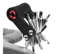 Bike Multi Tool - Bicycle Repair Equipment for Riding and Maintenance | Stainless Steel Folding Tool with Multiple Functions Supports Mountain Road Commuting Touring Repairs for Garage Workshop