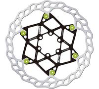 Galfer Wave Floating 2.0 Mm Brake Disc Argenté 180 mm Silver / Green