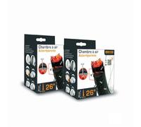Bike Original - Lot de 2 Chambres à Air 26" Auto-réparantes - Valve Presta- Gel Anti-crevaison pour Perforations < 3 mm - Tailles : 26x1.75 à 26x2.125 - ETRTO : 47-559 à 57-559
