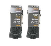 Bike Original - Lot de 2 Pneus Enfant 16x1.75 - Tringles Souples Renforcées - Adhérence Optimale - Pression Max 3.5 Bars - Compatible Vélo 16 Pouces - ETRTO 47-305