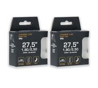 BIKE ORIGINAL - Lot de Deux Chambres à Air TPU 27.5” VTT - Ultra Légère 90 g - Valve Presta 60 mm - Faible Résistance au Roulement