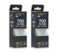 BIKE ORIGINAL - Lot de Deux Chambres à Air TPU 700x18/32C Presta 85 mm - Ultra Légère 46 g - fiabilité et Performance. - Vélo Route