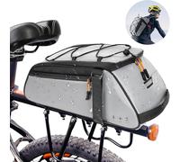 Bike Panniers 10l Bicycle Rear Carrier Bags Bicycle Backpack Bicycle Pannier Bag Waterproof Fully Reflective Bike Accessories