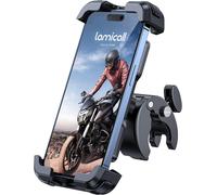 Bike Phone Holder, Bike Phone Holder ¿ [Upgraded Quick Install Handlebar Clamp], Bicycle Phone Holder For Iphone 16/15/14/13/12 Pro Max, Xs Xr, Android, Smartphone 4.7-6.8 Inches