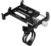 Bike Phone Holder - Universal Adjustable Aluminum Phone Holder For Iphone X 5 6 7 8 Plus Samsung Lg Holds Phones Up To 3.5 Inches Wide (Black P6)
