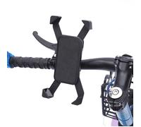 Bike Phone Mount Holder for Handlebar Durable Shock Skid Design Easy Installation for Smartphones Noir