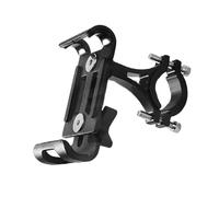 Bike Phone Mount - Metal Motorcycle Handlebar Phone Holder, 360° Rotation Universal Cell Ṕhone Holder For 20-36mm , Secure Grip With Silicone Padding | Vibration Damping P̀hone Mount For Bicycle
