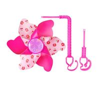 Bike Pinwheel - Unique Pattern Handlebar, Accessory for Bicycle Tricycle Scooter | Fun Toy Boys Girls Outdoor Play Use, Bicycle Pinwheel Toy, Scooter Handlebar Pinwheels, Colorful