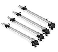 Bike Pro Lot de 4 porte-vélos + barres de toit K1 Medium compatibles avec Toyota Corolla (E120) (5 portes) 02-07