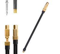 Bike Pump Hose,Compact Leak-Proof Double-Valve | Bike Tire Inflator Hose,for Beginners Professionals Truck SUV Motorcycle Road Trip Travelers Mechanics