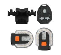 Bike Rear Light - Scooter Turn Signals Left And Right Wireless Control Warning , High Decibel Horn + USB Rechargeable Taillight System | IPX4 Water Resistant Shell - For Night Ride & Food Delivery