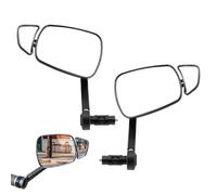 Bike Rear View Mirror - Bicycle Handlebar Plug Mirror | Handlebar Rearview Mirrór | Adjustable Enlarged Mountain Bike Mirrór, ABS Material, For Commuting Road Touring Mountain Camping Hiking Motorcyc