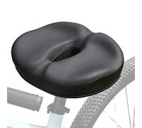 Bike Seat Pad, Hollow Design Cycle Saddle Cushion, 11.42x8.66x3.35 Inches Wide Comfortable & Ergonomic, Replacement Accessory for Road, Urban, Mountain, Commute, Outdoor and Indoor
