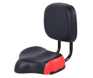 Bike Seat with Backrest - Large Soft Bicycle Saddle Cushion, Ergonomic Comfort Seat Pad, Long Ride Stability and Body Support Cycling Upgrade System | for Men Women Mountain Road Exercise Commuting