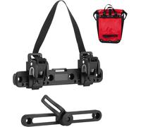 Bike Side Pockets With Buckle,360° Rotation,Adjustable Attachment Buckle,Bicycle Luggage Rack,Luggage Rack(Black)