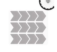 Bike Spoke Reflective Stickers - Bicycle Wheel Reflector Tape | Nighttime Safety Warning Stickers for Mountain, Road, Scooter, Motorcycle Wheels Exterior