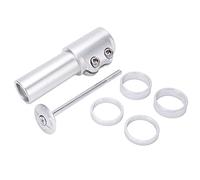 Bike Stem Riser Adaptateur de tête de fourche de vélo en alliage d'aluminium Adaptateur de charge pour vélo de montagne Hauteur réglable Léger durable Installation facile