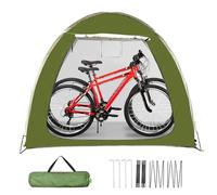 Bike Storage Tent, Outdoor Motorcycle Cover, Waterproof UV Resistant, Easy Setup, Reusable Lightweight Shelter for Garden, Lawn, Backyard, Patio, Camping Use, Green