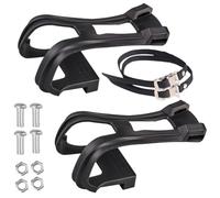Bike Toe Clips and Strap Safety Non-Slip Heavy Duty Bike Pedals with Toe Cages for Fixed Cycling AccessoriesBike Clips
