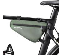 Bike Triangular Pannier Bag Waterproof 1.5l Bike Frame Bag Bicycle Frame Bag Top Tube Bag Bicycle Accessories For Mountain Bike Racing Gravel Bike Green