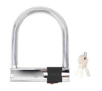 Bike U Lock, Carbon Steel Anti Theft Security U Lock, Heavy Duty Hydrant Cutting Prevention Portable U Lock with 3 Keys, for Electric Bikes Motorcycles Tricycles Doors and More