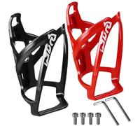 Bike Water Bottle Holder Stable Bike Water Bottle Cage 2 Ensemble Support de Boisson en Plastique léger avec vis & Cénéité Facile à Installer des Supports.