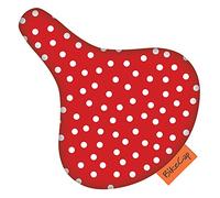 BikeCap Sattel-STU Couvre-Siège à Pois pour Chien Rouge Taille L
